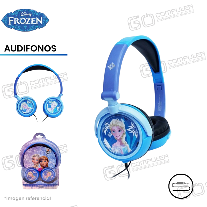 AUDIFONO DISNEY DJ PLEGABLE FROZEN BLUE HP1-02027-1-ESP