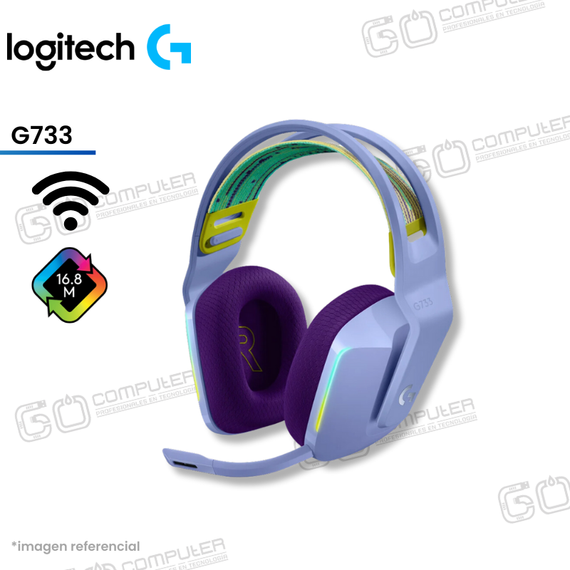 AUDIFONO C/MICRO LOGITECH G733 LIGHTSPEED LILA
