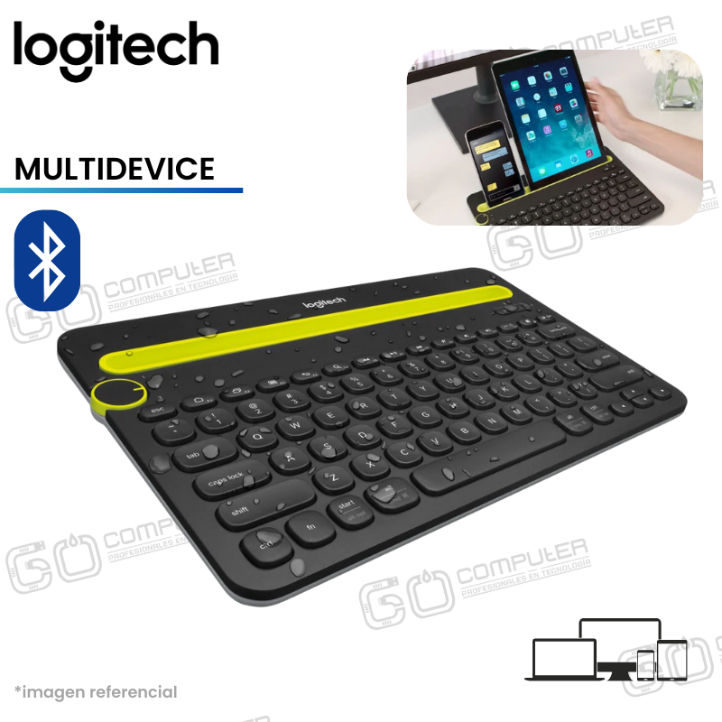 TECLADO LOGITECH INALAMBRICO K480 BLUETOOTH UNIVERSAL BLACK